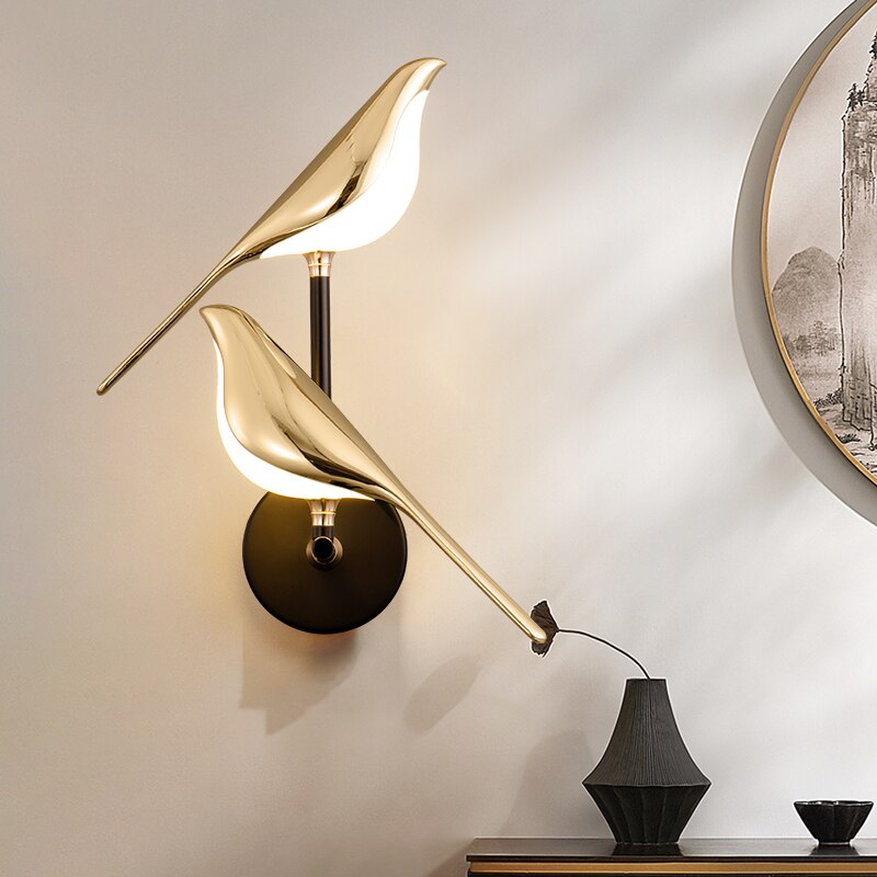 Lumibird - nordische led-vogel-wandleuchte
