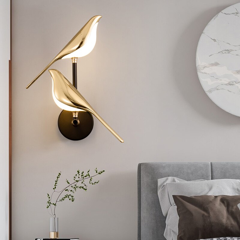Lumibird - nordische led-vogel-wandleuchte