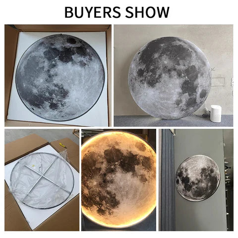 3D led mond oder erde decken- oder wandleuchte