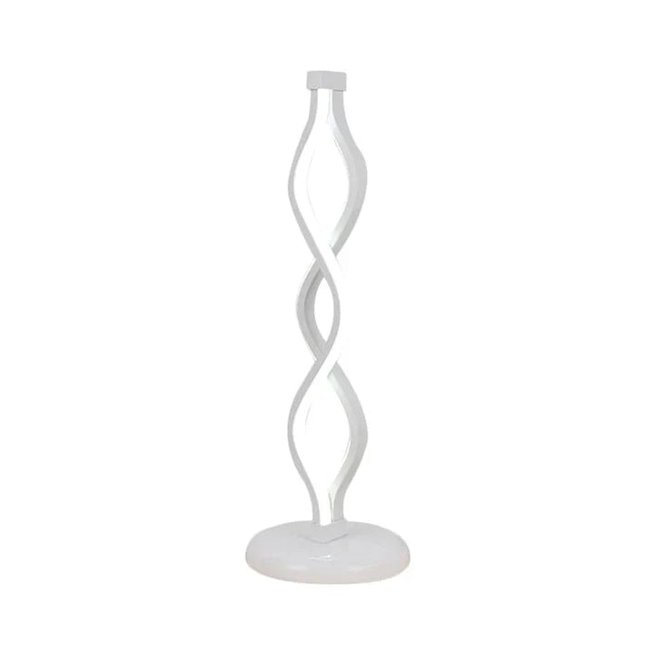 LightElegance - weibe spiralförmige led-tischlampe