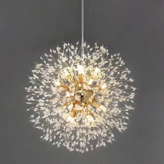 LED-pendelleuchte aus kristall