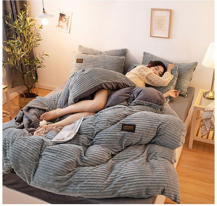 Plushwarm | weicher plüsch bettbezug für den winter